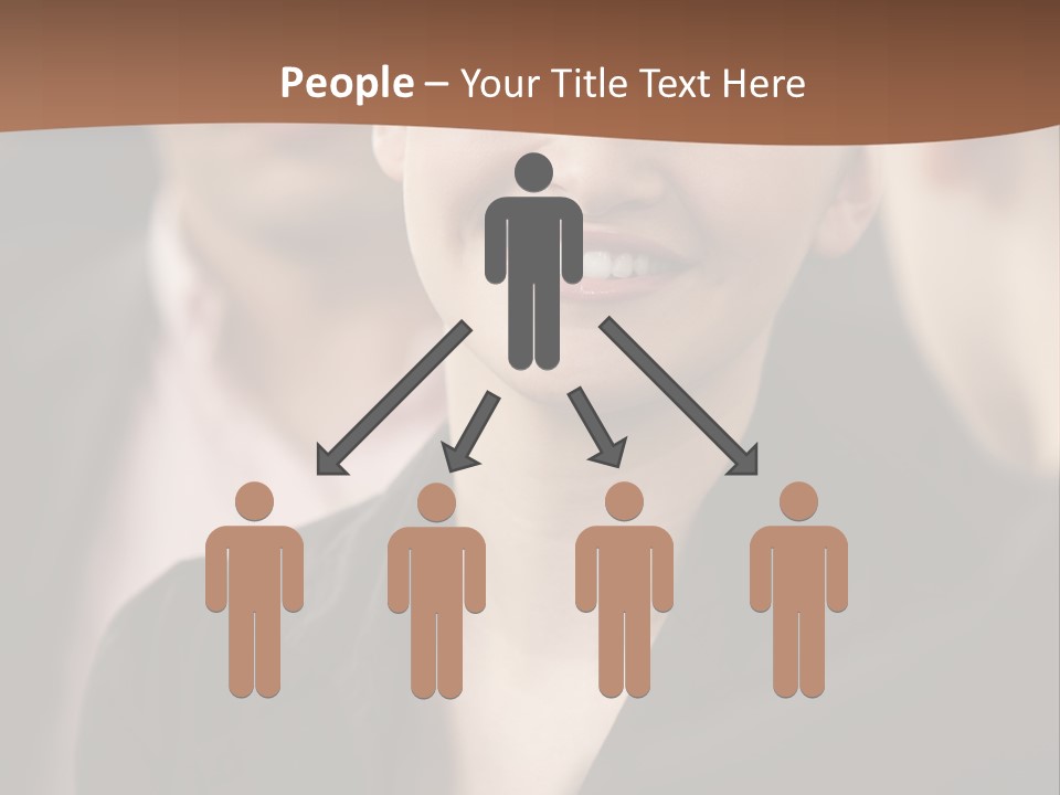 Smiling Female Young PowerPoint Template