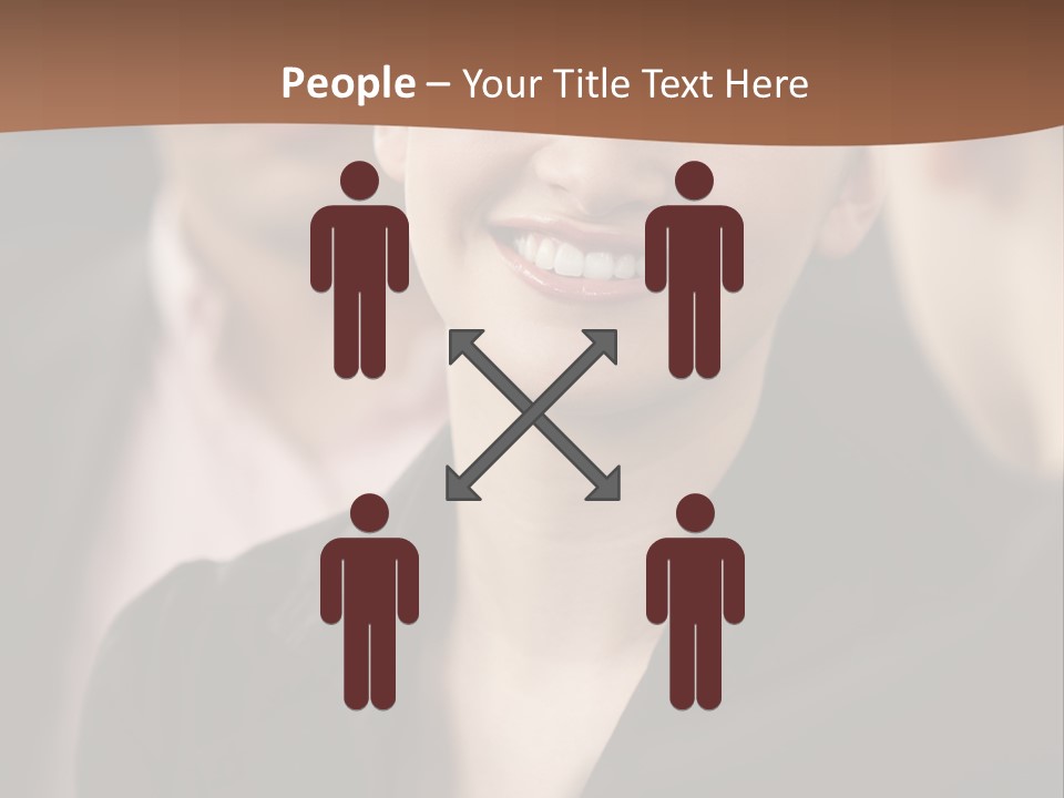 Smiling Female Young PowerPoint Template