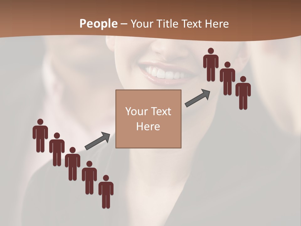 Smiling Female Young PowerPoint Template