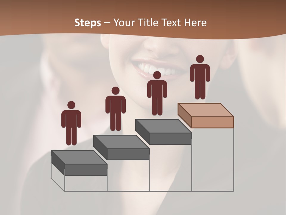 Smiling Female Young PowerPoint Template