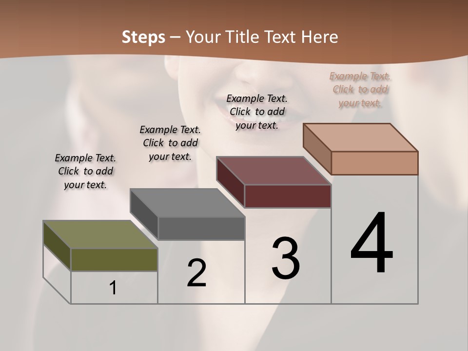 Smiling Female Young PowerPoint Template