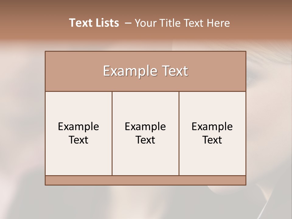 Happy Depth Of Field Focus PowerPoint Template