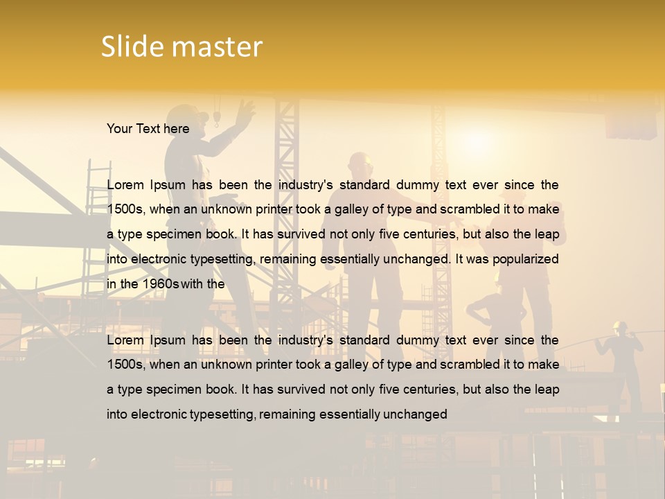 Project Occupation Engineer PowerPoint Template
