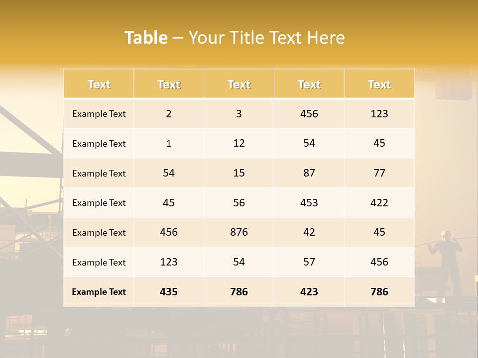 Project Occupation Engineer PowerPoint Template
