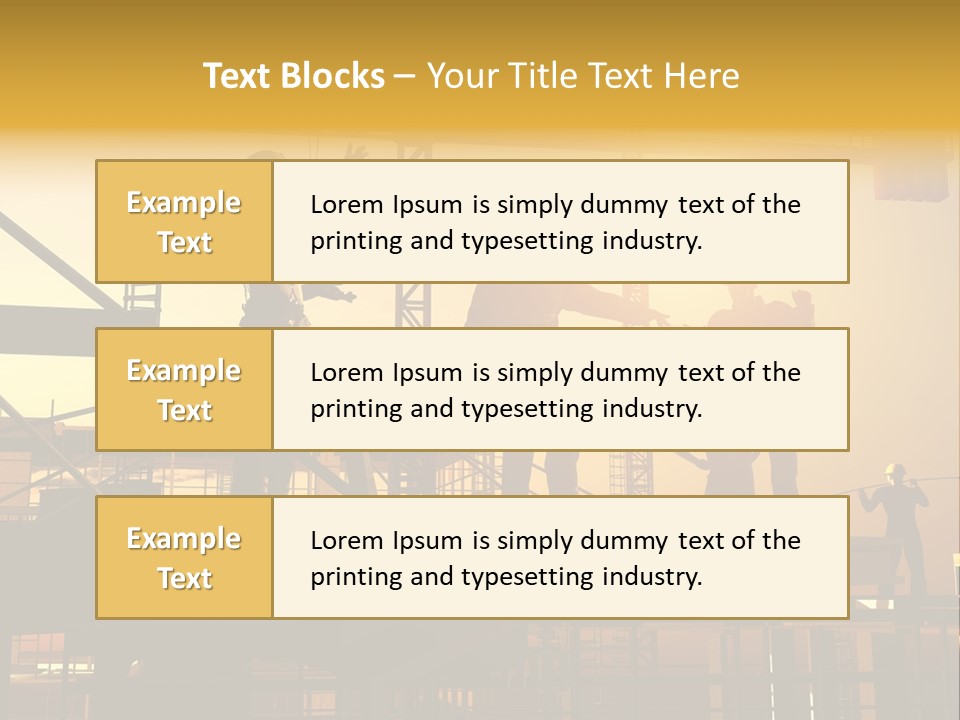 Project Occupation Engineer PowerPoint Template