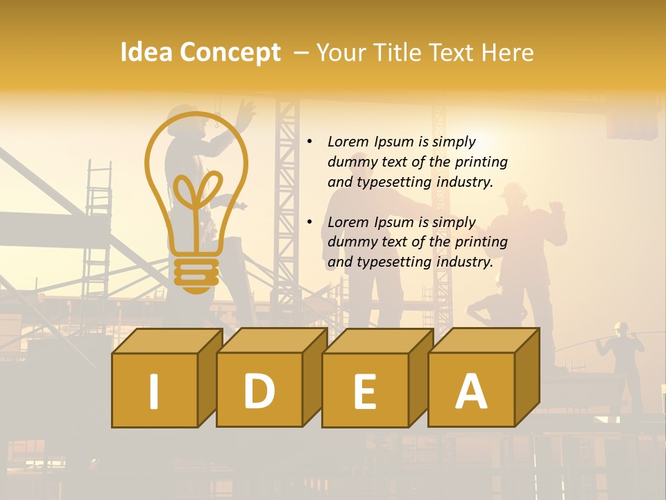 Project Occupation Engineer PowerPoint Template