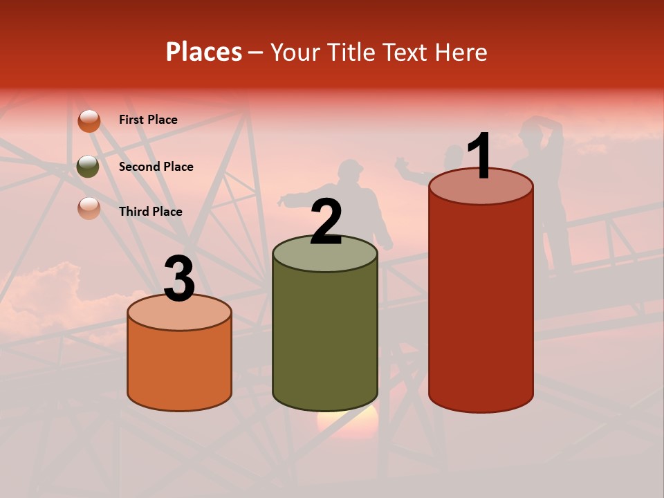 Worker Silhouette Fuel PowerPoint Template