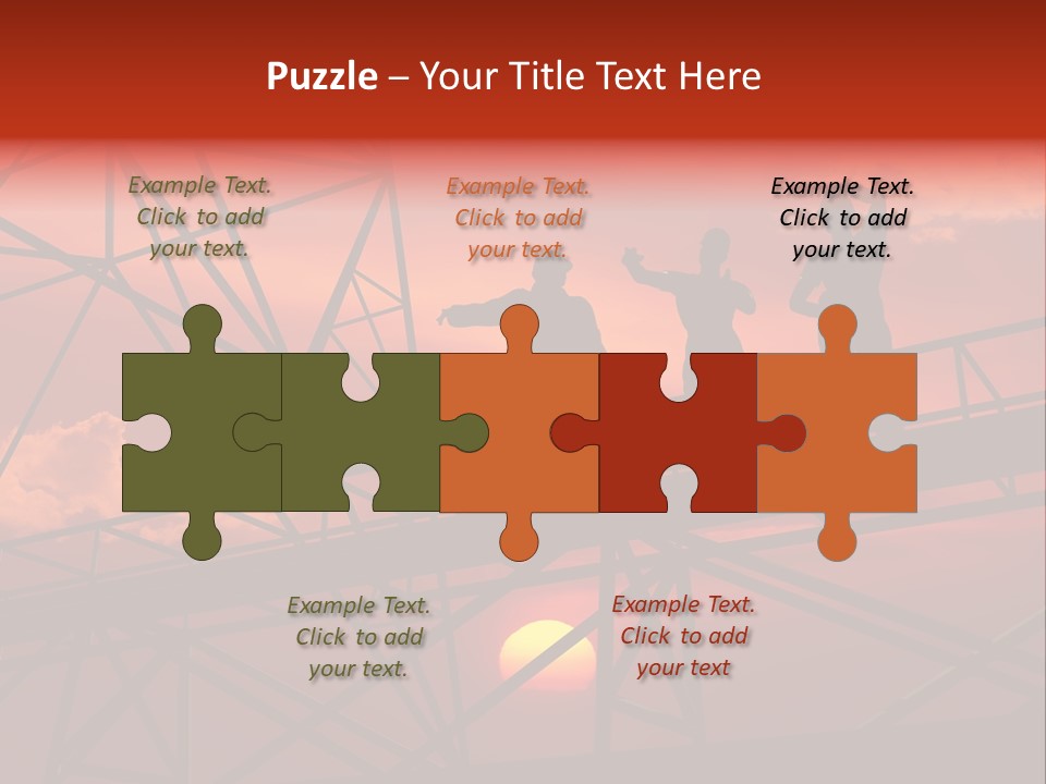 Worker Silhouette Fuel PowerPoint Template