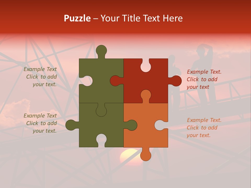 Worker Silhouette Fuel PowerPoint Template