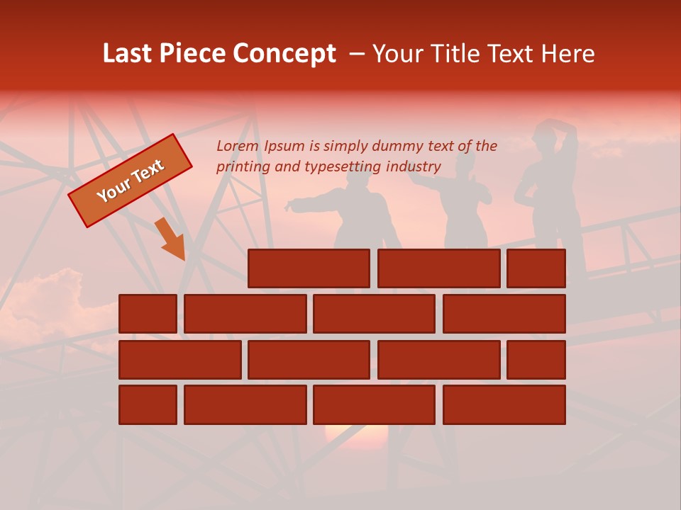 Worker Silhouette Fuel PowerPoint Template