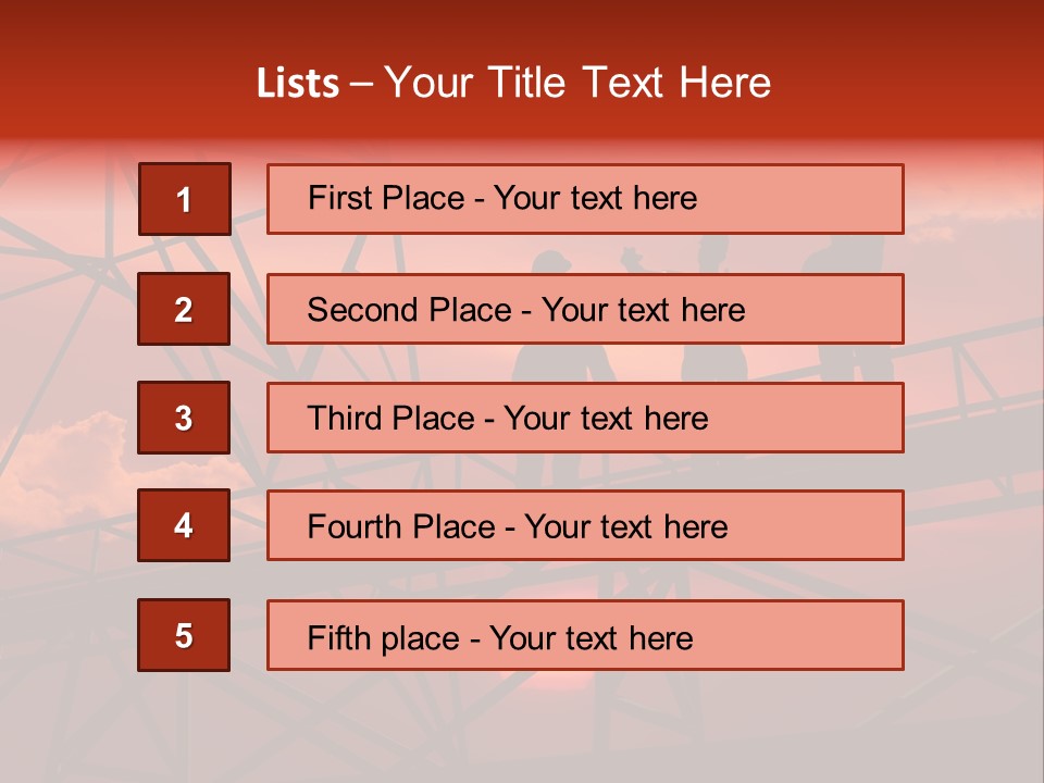 Worker Silhouette Fuel PowerPoint Template