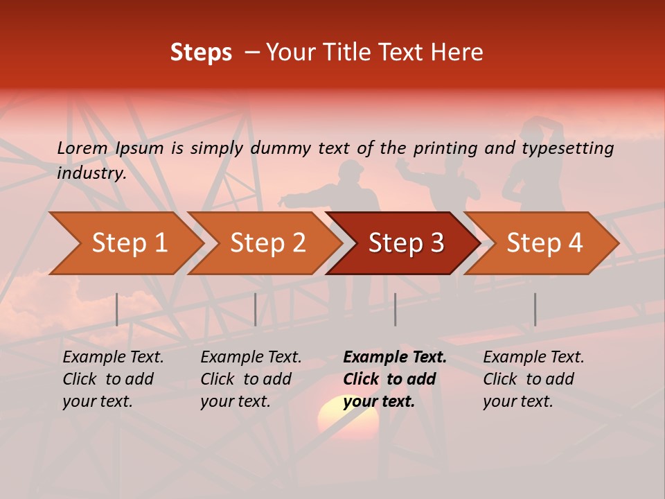 Worker Silhouette Fuel PowerPoint Template