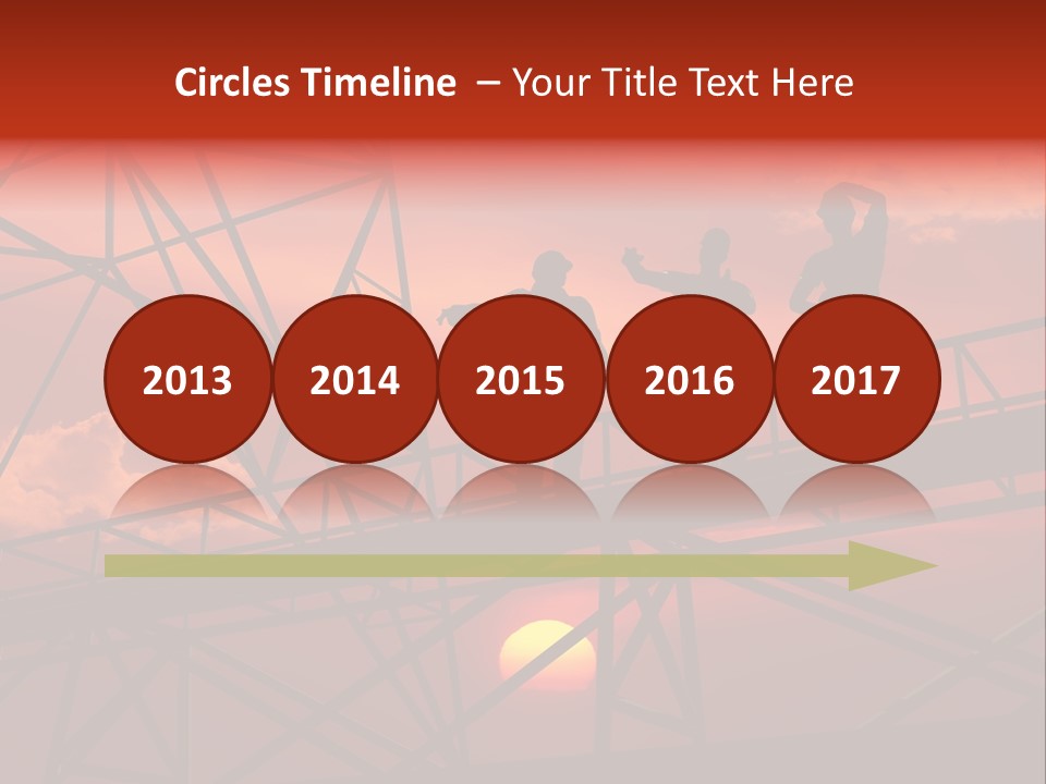 Worker Silhouette Fuel PowerPoint Template