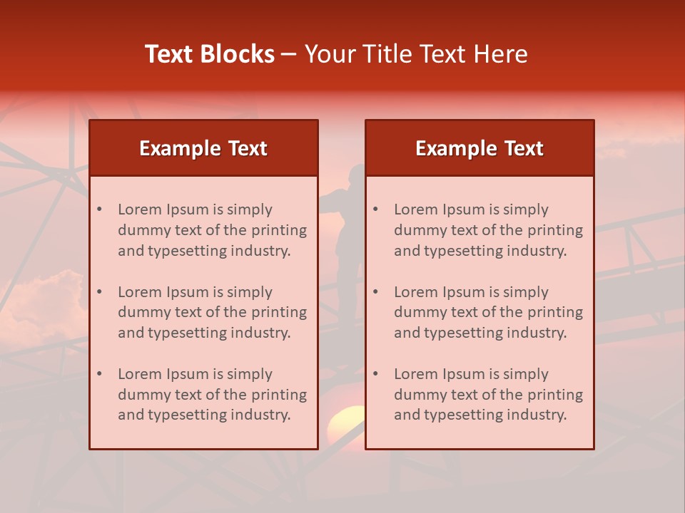 Worker Silhouette Fuel PowerPoint Template