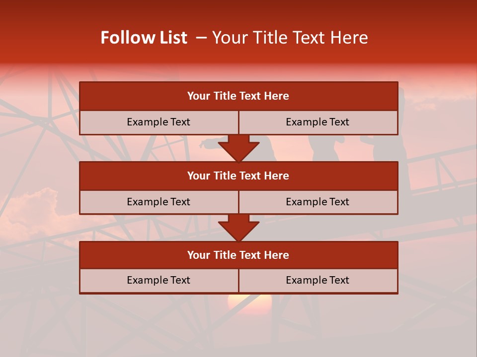 Worker Silhouette Fuel PowerPoint Template