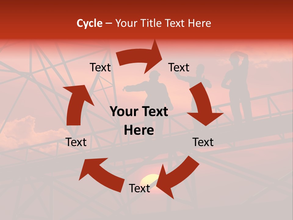 Worker Silhouette Fuel PowerPoint Template