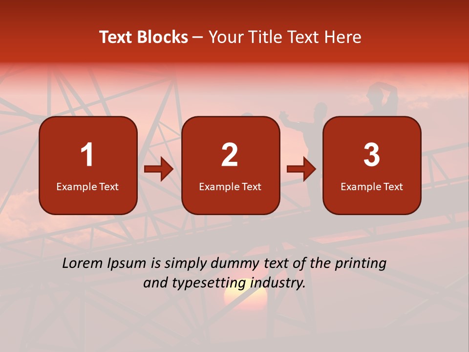 Worker Silhouette Fuel PowerPoint Template