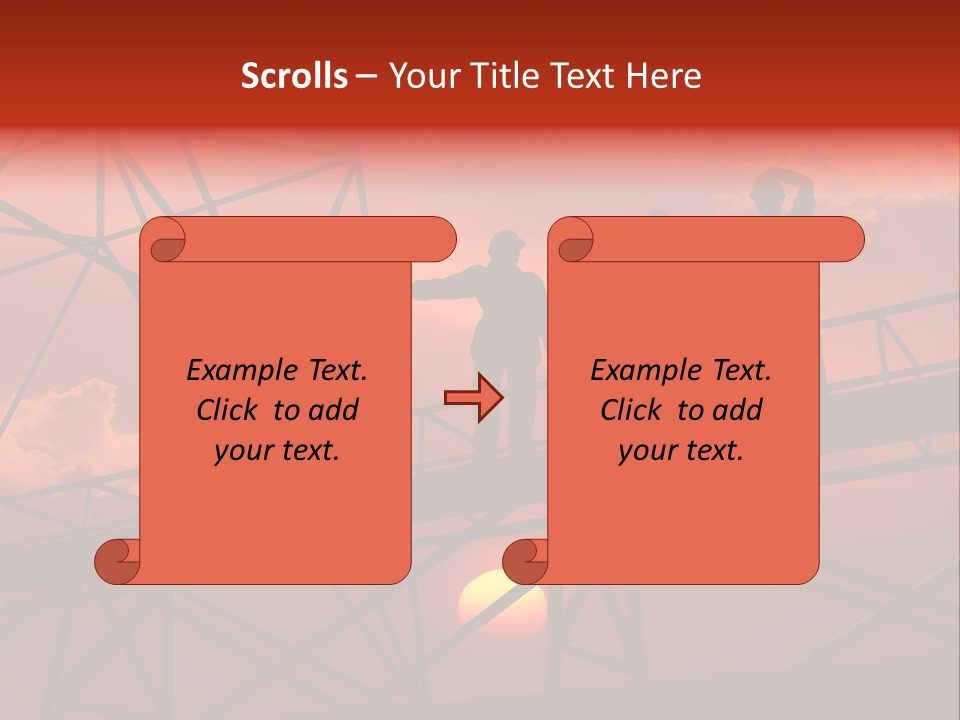 Worker Silhouette Fuel PowerPoint Template