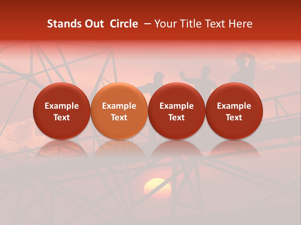 Worker Silhouette Fuel PowerPoint Template