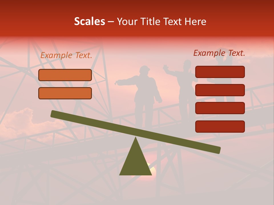Worker Silhouette Fuel PowerPoint Template
