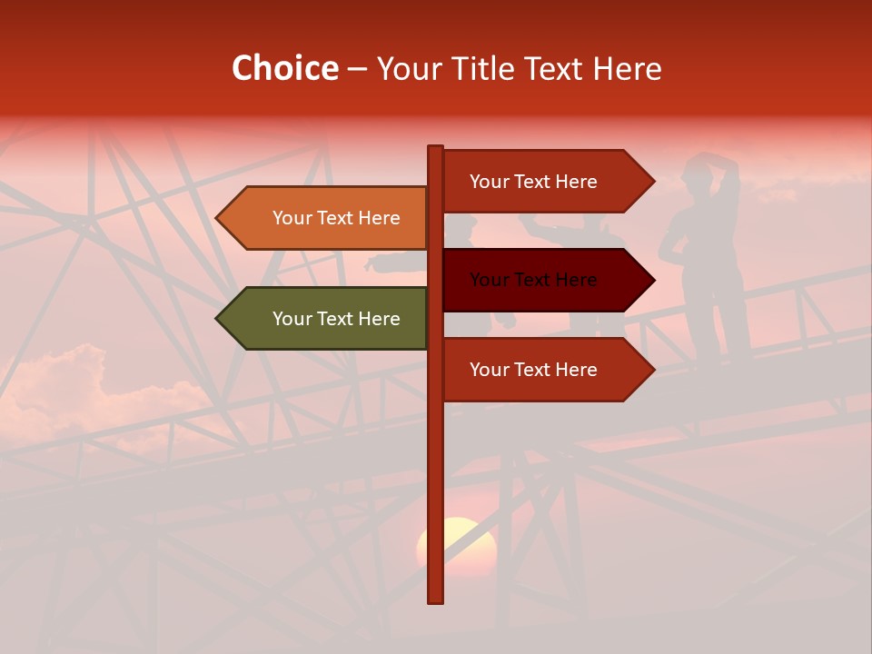Worker Silhouette Fuel PowerPoint Template