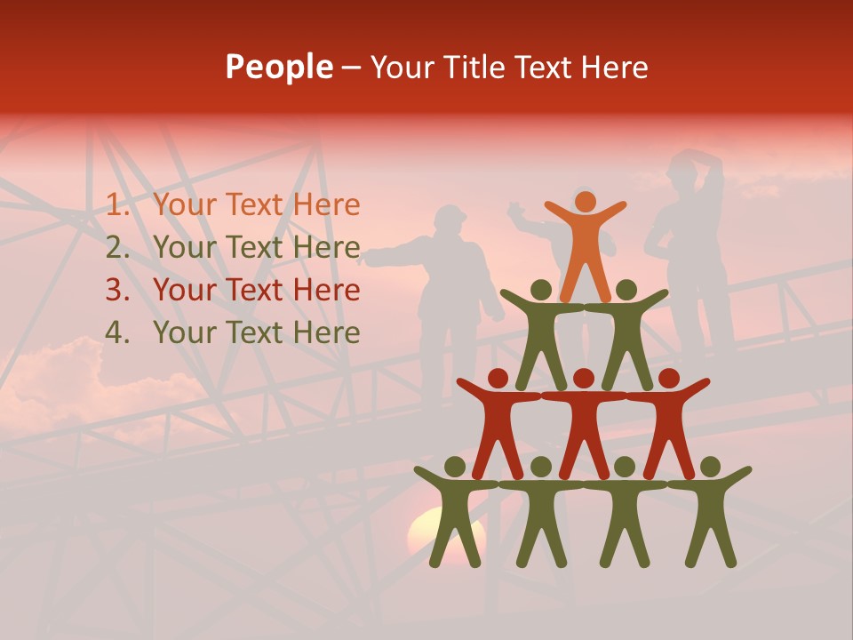 Worker Silhouette Fuel PowerPoint Template