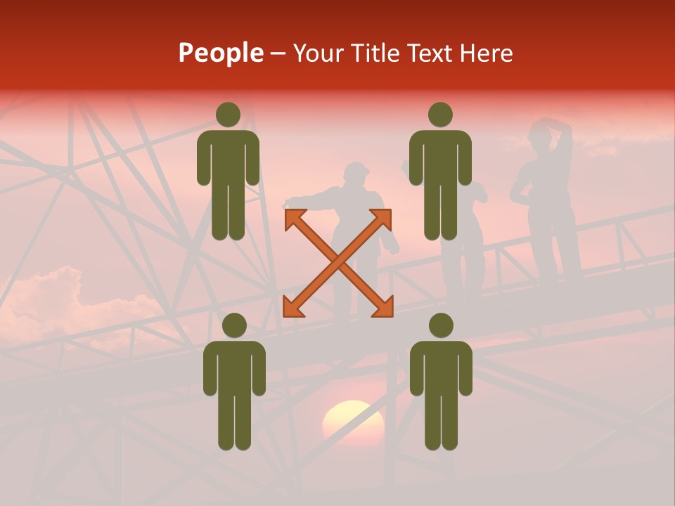 Worker Silhouette Fuel PowerPoint Template