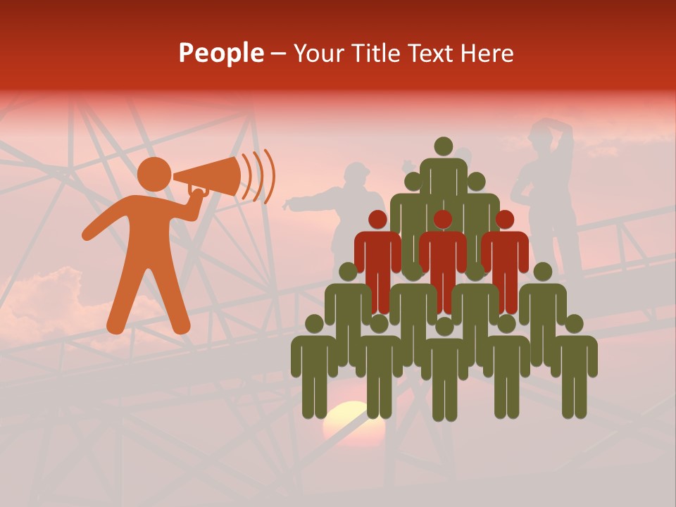 Worker Silhouette Fuel PowerPoint Template