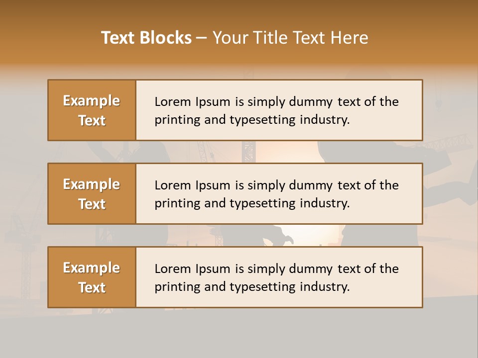 Business Group Occupation PowerPoint Template