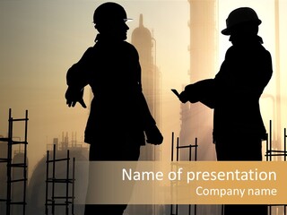 Team Professional Hat PowerPoint Template