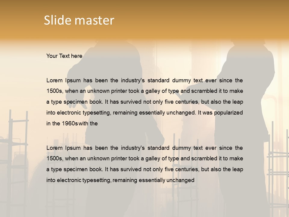 Team Professional Hat PowerPoint Template