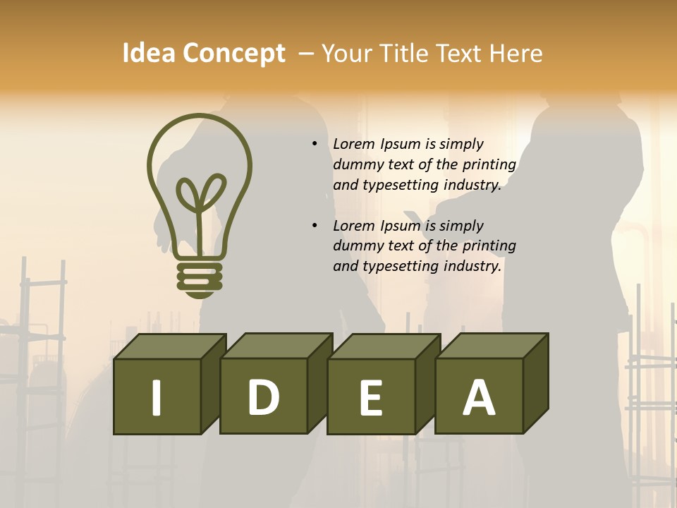 Team Professional Hat PowerPoint Template