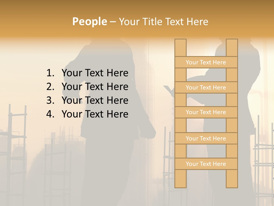 Team Professional Hat PowerPoint Template