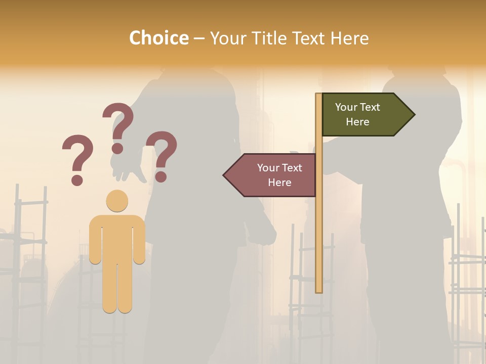 Team Professional Hat PowerPoint Template