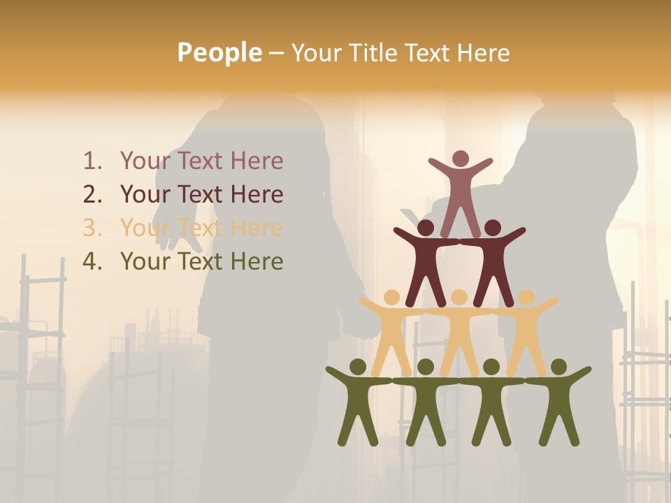 Team Professional Hat PowerPoint Template