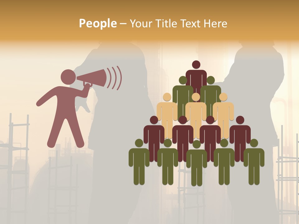 Team Professional Hat PowerPoint Template