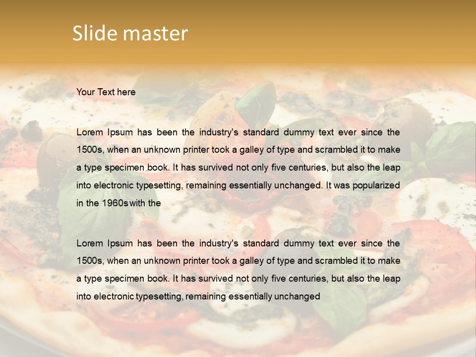 Pepper Meal Closeup PowerPoint Template