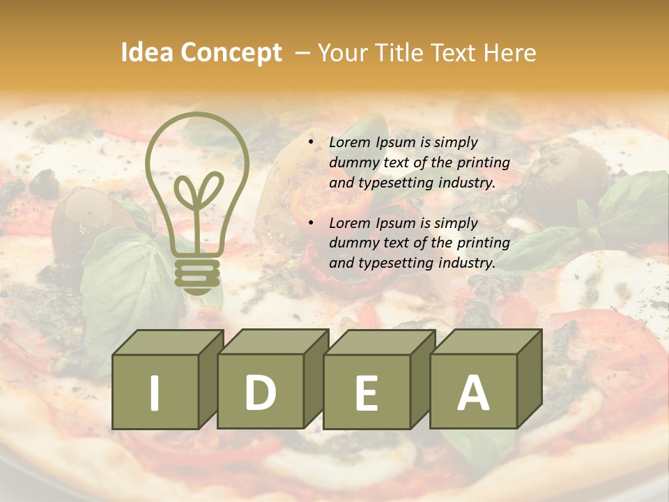 Pepper Meal Closeup PowerPoint Template