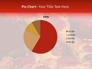 Isolated Melted Pizza PowerPoint Template