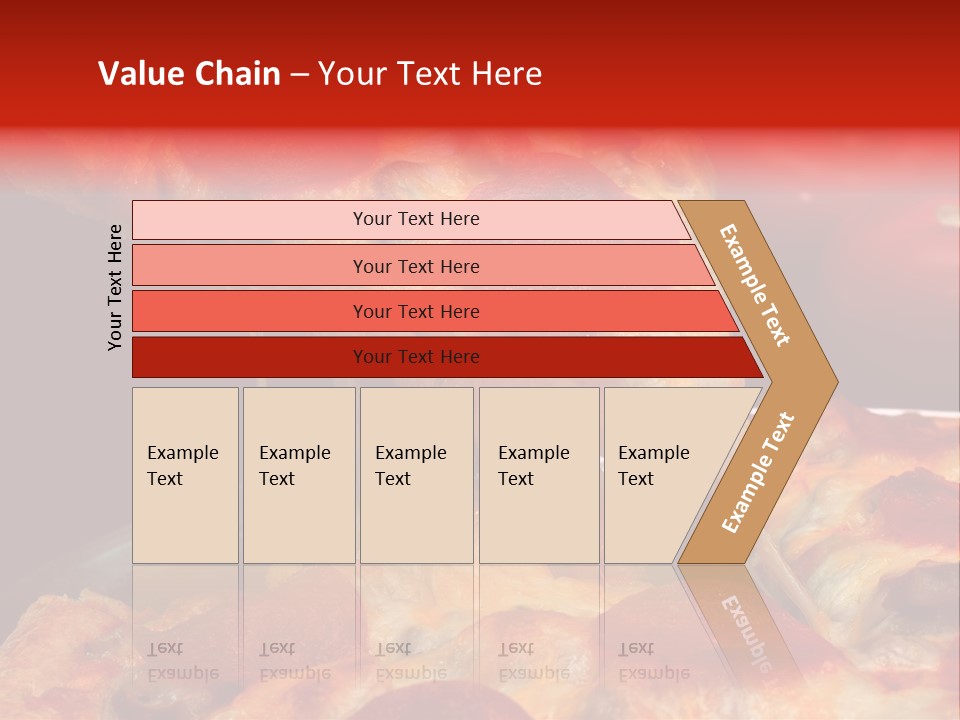 Isolated Melted Pizza PowerPoint Template