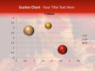 Isolated Melted Pizza PowerPoint Template