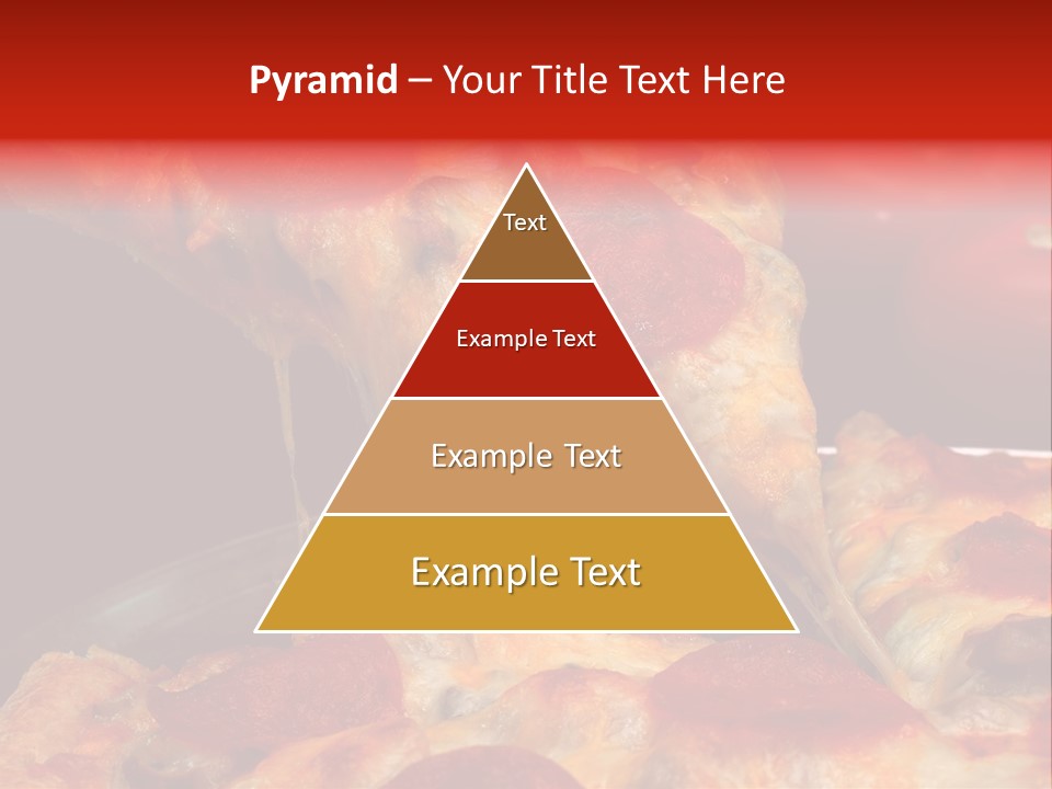 Isolated Melted Pizza PowerPoint Template