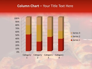 Isolated Melted Pizza PowerPoint Template