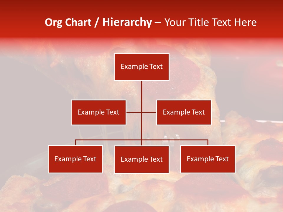 Isolated Melted Pizza PowerPoint Template