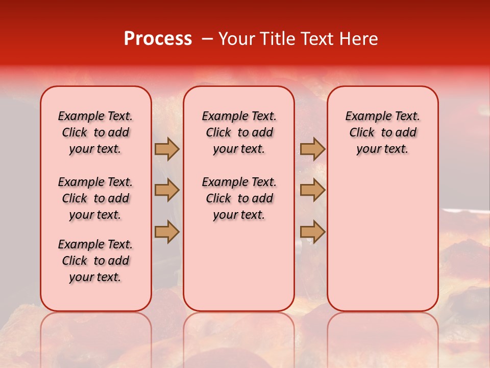 Isolated Melted Pizza PowerPoint Template
