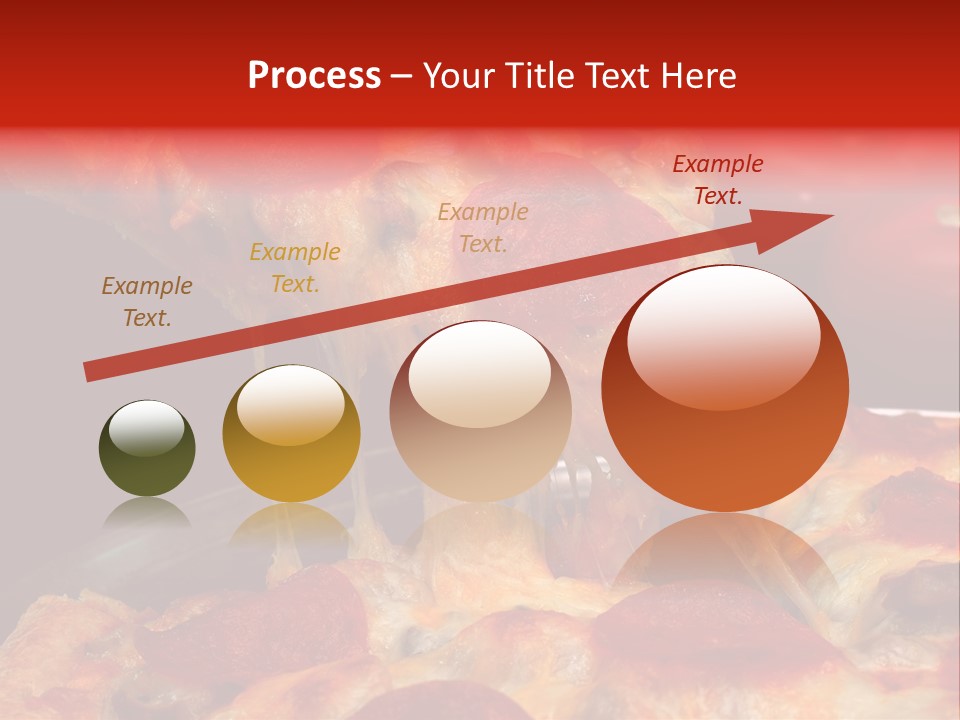 Isolated Melted Pizza PowerPoint Template