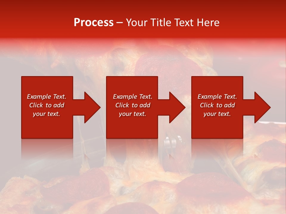 Isolated Melted Pizza PowerPoint Template