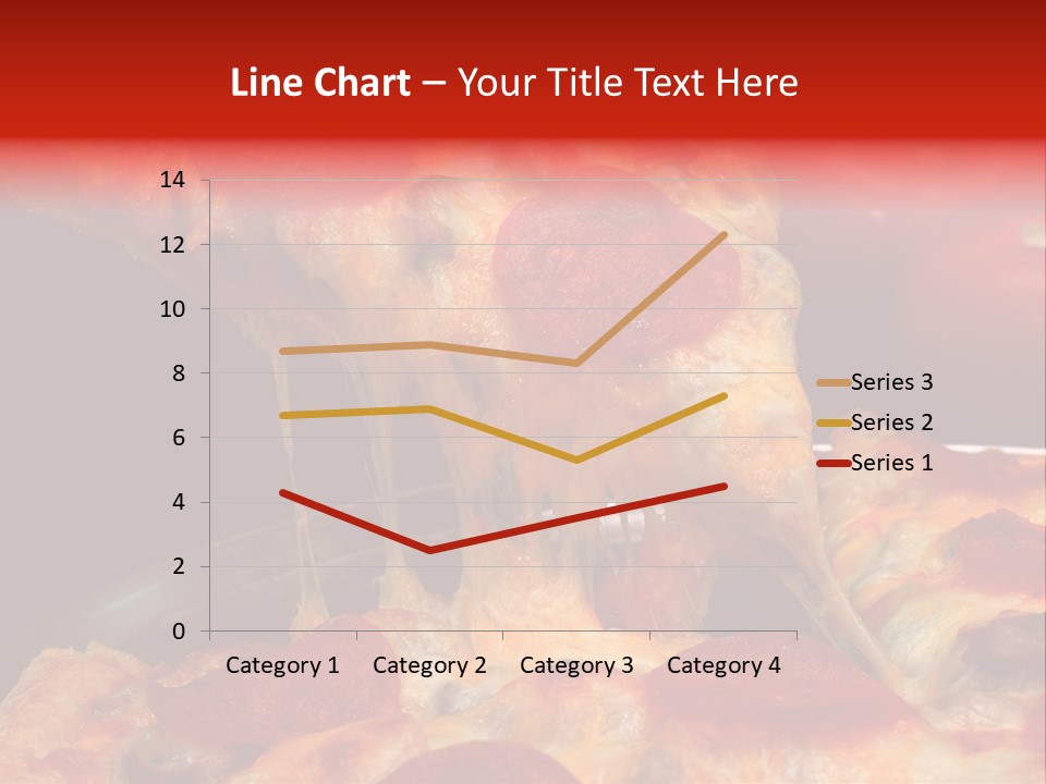 Isolated Melted Pizza PowerPoint Template