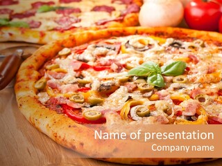 Meat Fattening Lunch PowerPoint Template