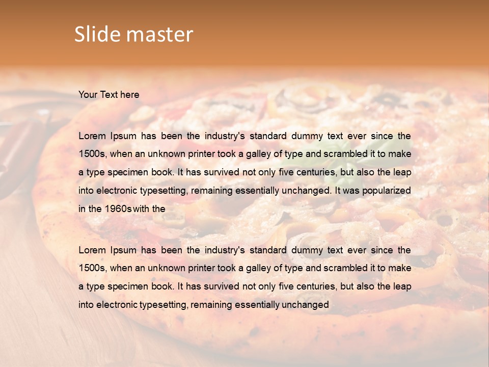 Meat Fattening Lunch PowerPoint Template
